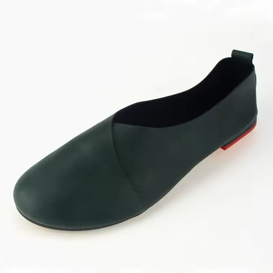 Lightweight Leather Flat Shoes