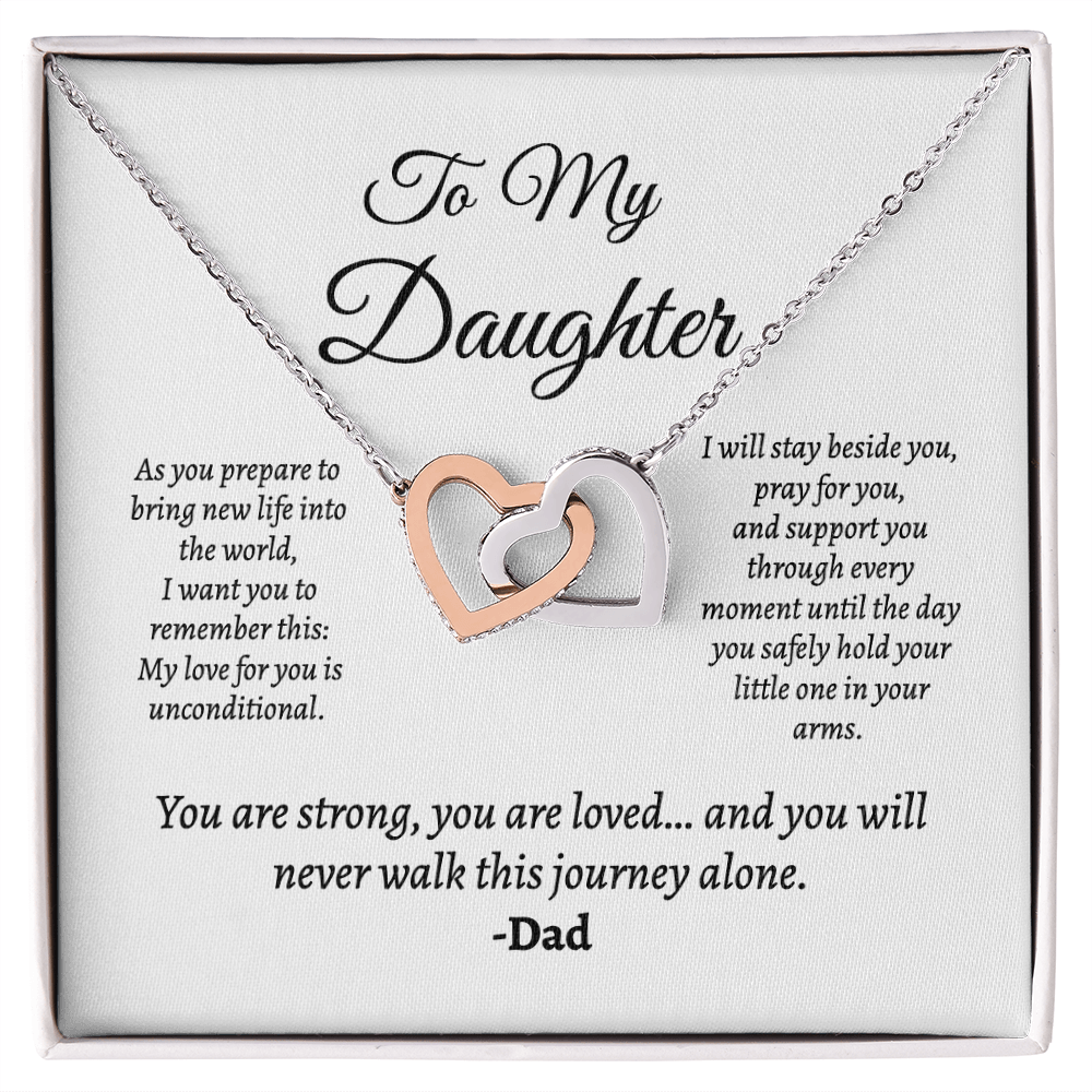 Father to Pregnant Daughter — (Unconditional Love) Meaningful Gift Set