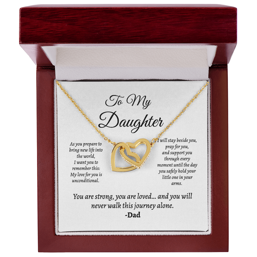 Father to Pregnant Daughter — (Unconditional Love) Meaningful Gift Set
