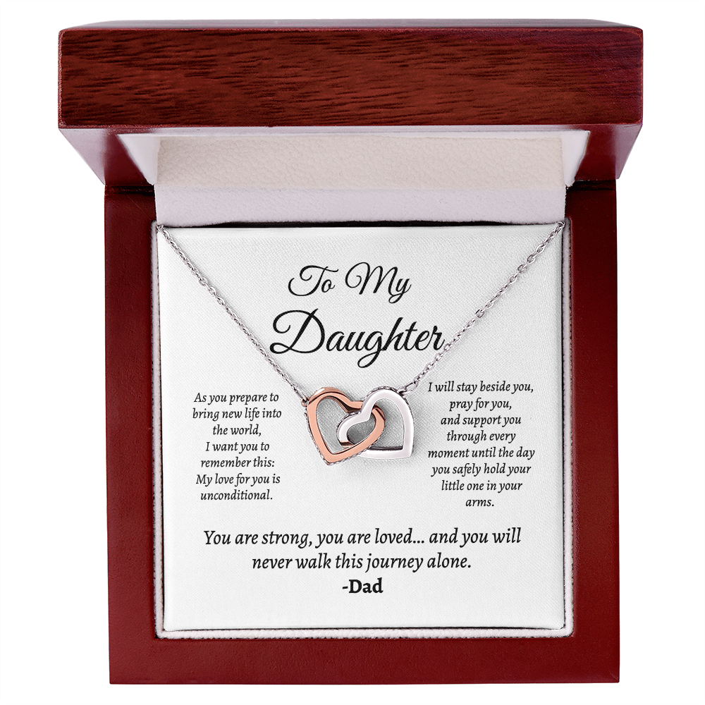 Father to Pregnant Daughter — (Unconditional Love) Meaningful Gift Set