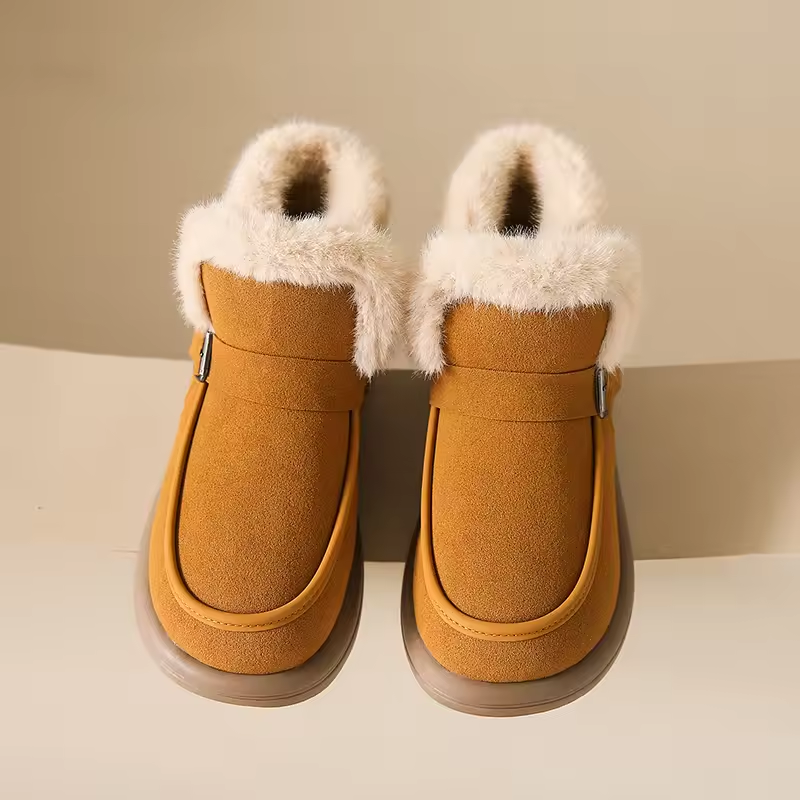 Winter New Women Comfortable Soft Plush Warm Snow Boots Outdoor Indoor