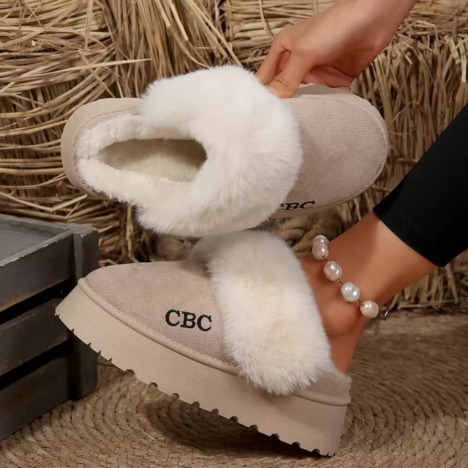 Women Slippers Winter Thick Sole Anti-Slip Snow Boots