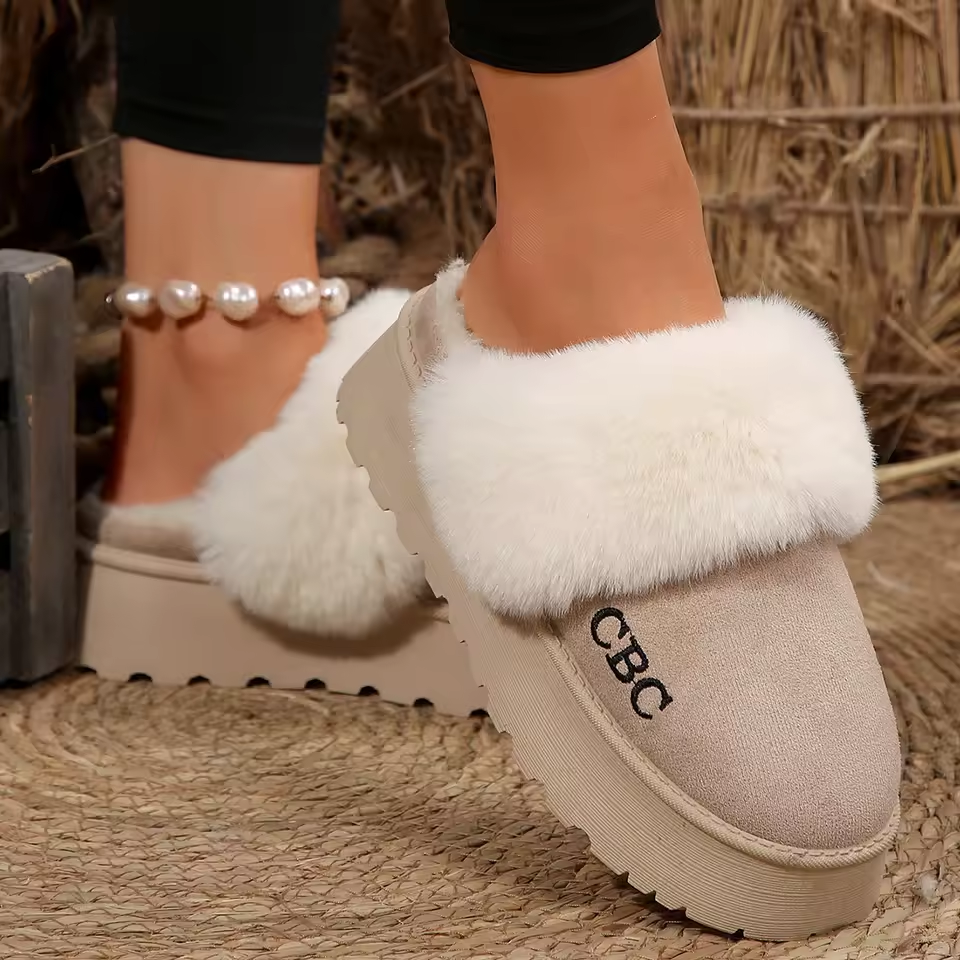 Women Slippers Winter Thick Sole Anti-Slip Snow Boots