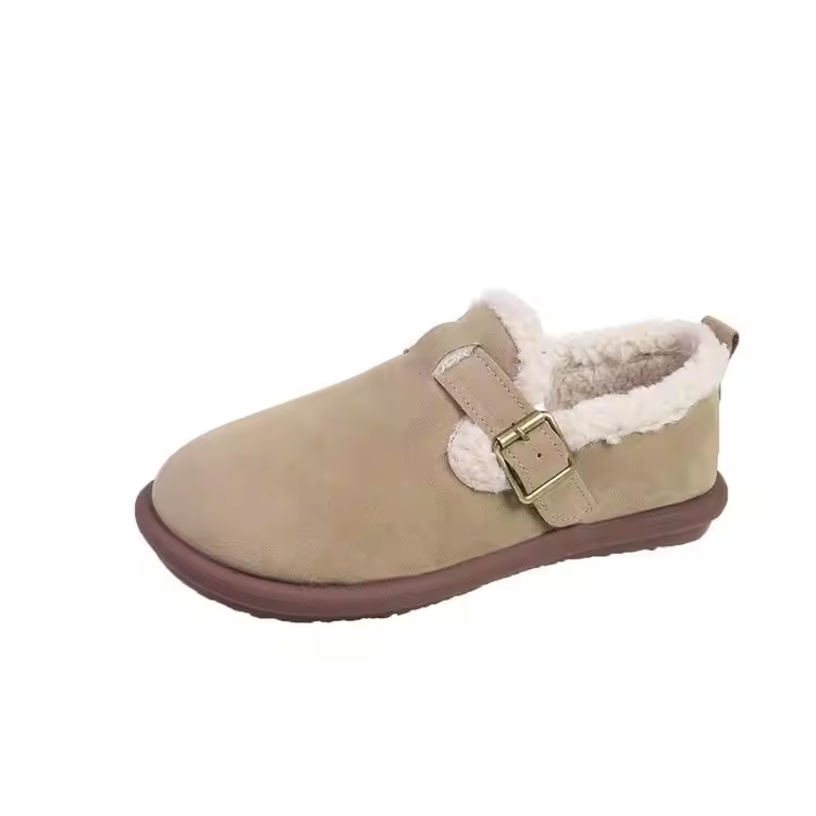 Comwarm Women Cotton Shoes Fluffy Fluffy Non-Slip Home Slides