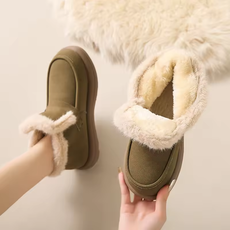 Winter New Women Comfortable Soft Plush Warm Snow Boots Outdoor Indoor