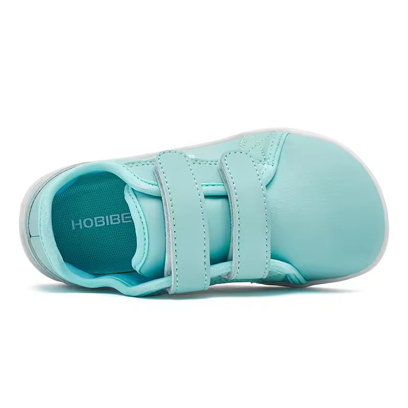 Kids Lightweight Hook Loop Faux Leather Shoes