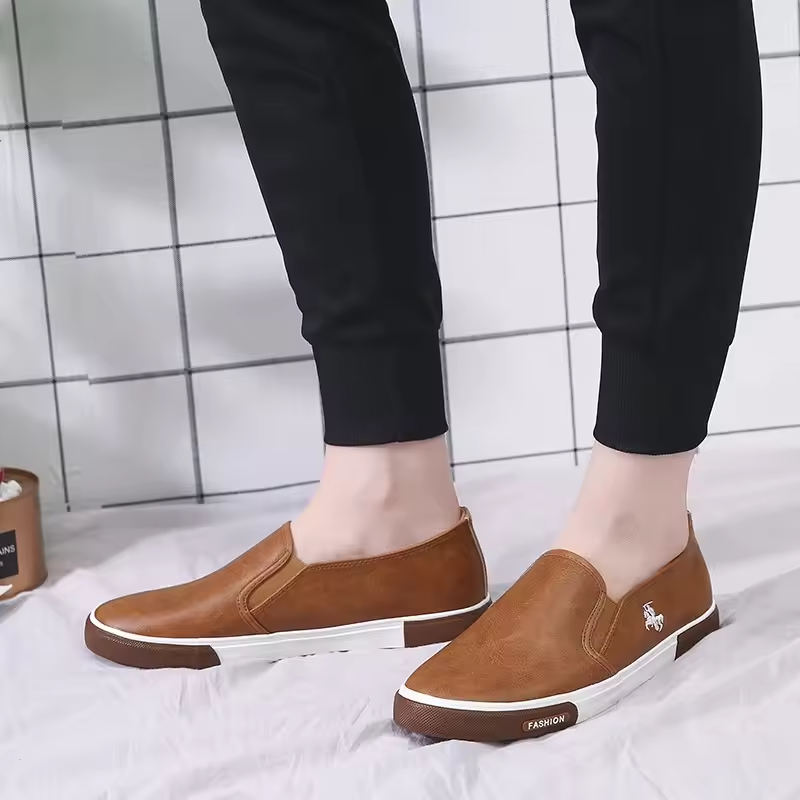 Newest Leather Casual Shoes Men Comfortable Loafers