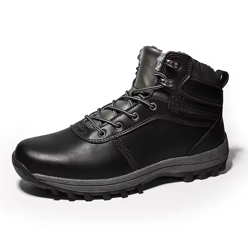 Water Proof Safety Work Shoes Steel Head Leather Boots For Men
