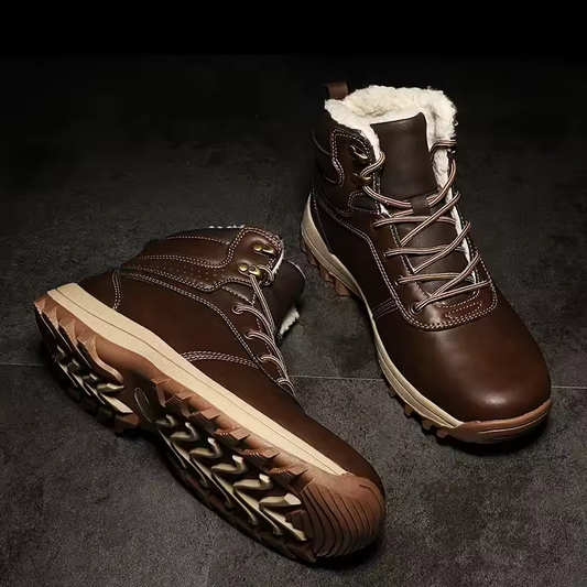 Water Proof Safety Work Shoes Steel Head Leather Boots For Men