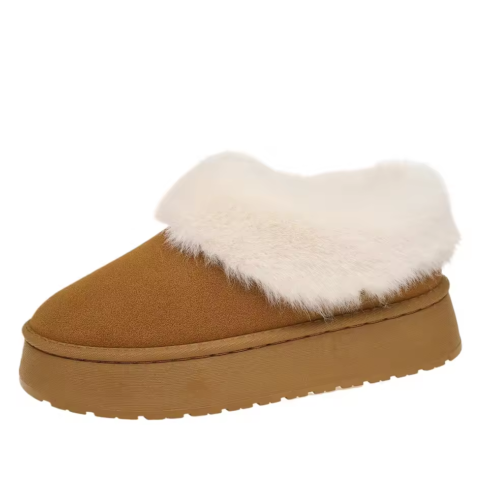 Winter New Women Boots Round Toe Mid Heel Shoes