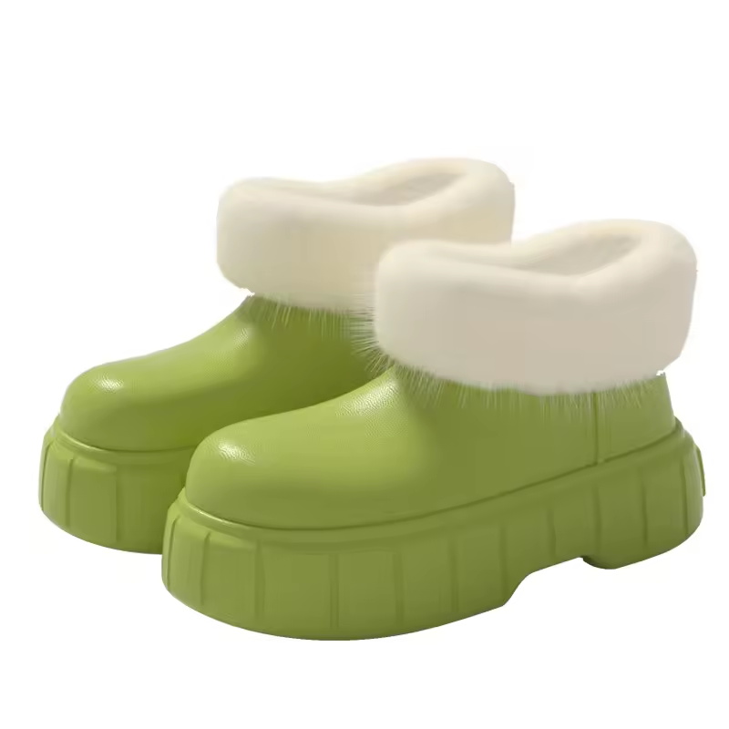 Women Winter Designer Luxury Snow Booties Fluffy Shoes
