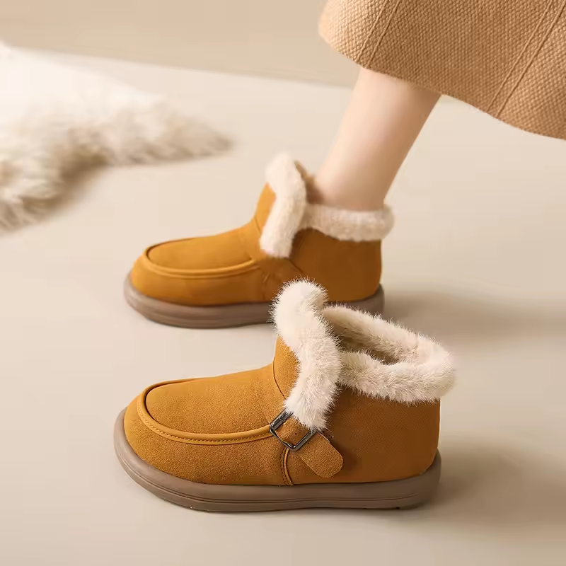 Winter New Women Comfortable Soft Plush Warm Snow Boots Outdoor Indoor