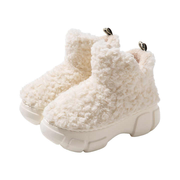 Plush Cotton Candy Winter Boots