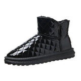 Quilted Glossy Snow Boots